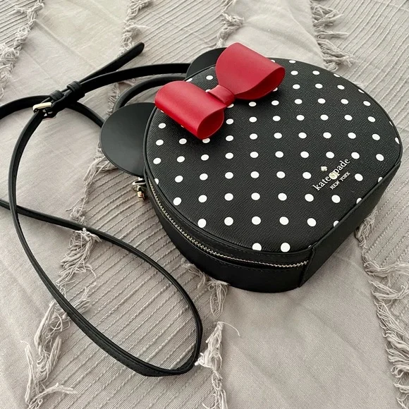 BNWOT! Kate Spade Minnie Mouse Crossbody Bag With Detachable Strap - Picture 14 of 15